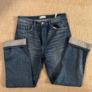 Zara Dark Blue Straight Jeans